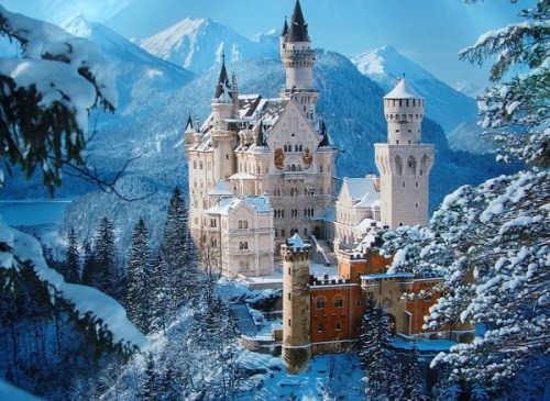 нойшванштайн зимой